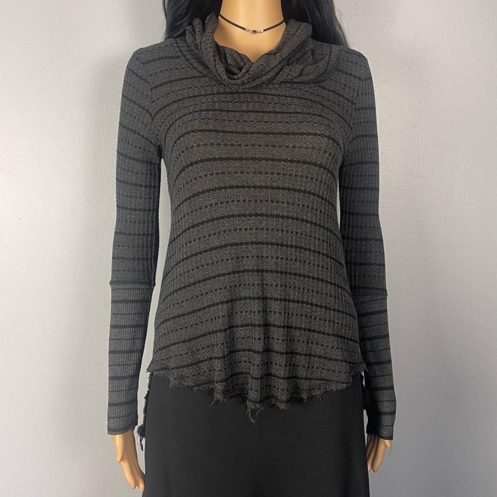Waffle Knit Turtleneck